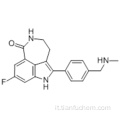6H-Pyrrolo [4,3,2-ef] [2] benzazepin-6-one, 8-fluoro-1,3,4,5-tetraidro-2- [4 - [(metilammino) metil] fenil] - CAS 283173-50-2